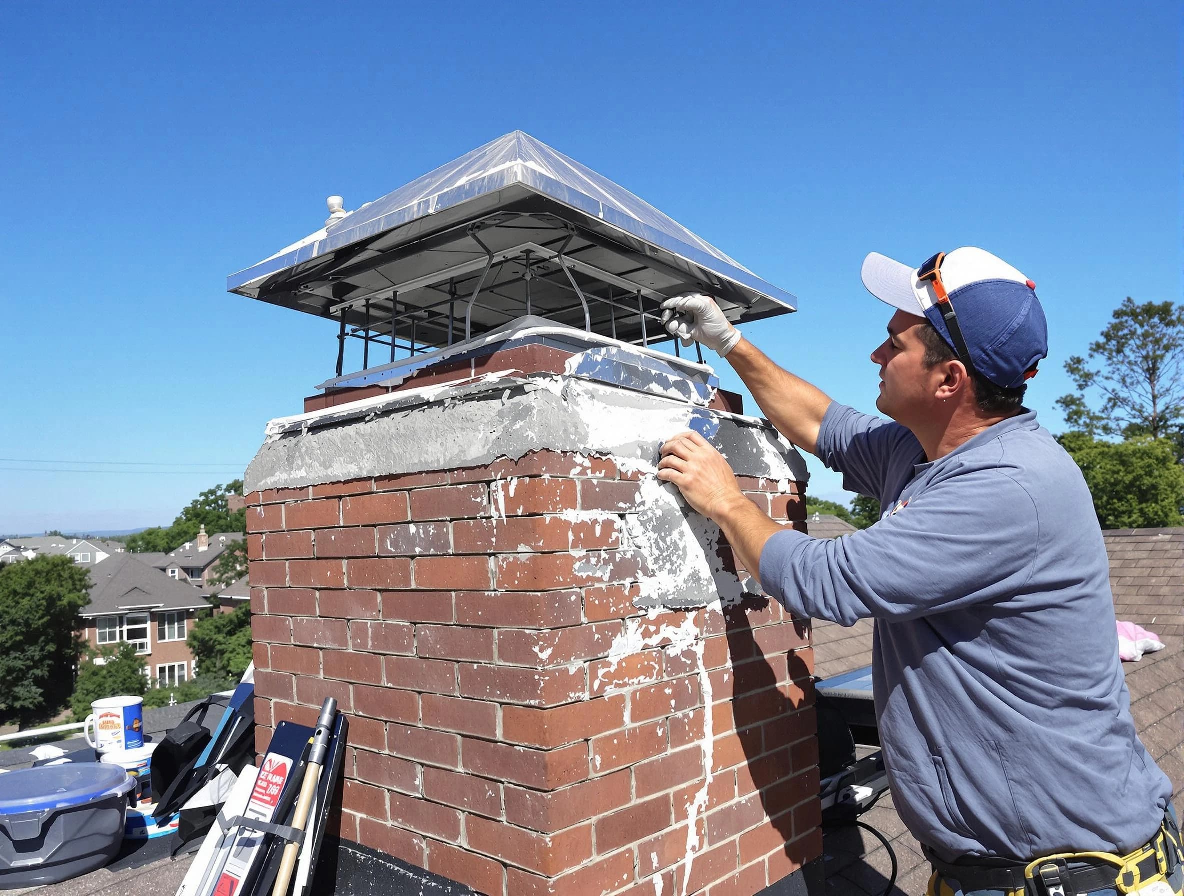 Chimney Crown Services service in Conley, GA